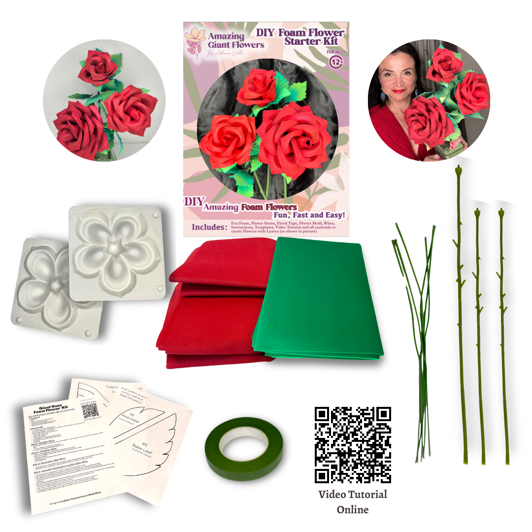 Craft Your Own Giant Floribunda Rose - DIY Kit for Stunning Art and De –  amazinggiantflowers