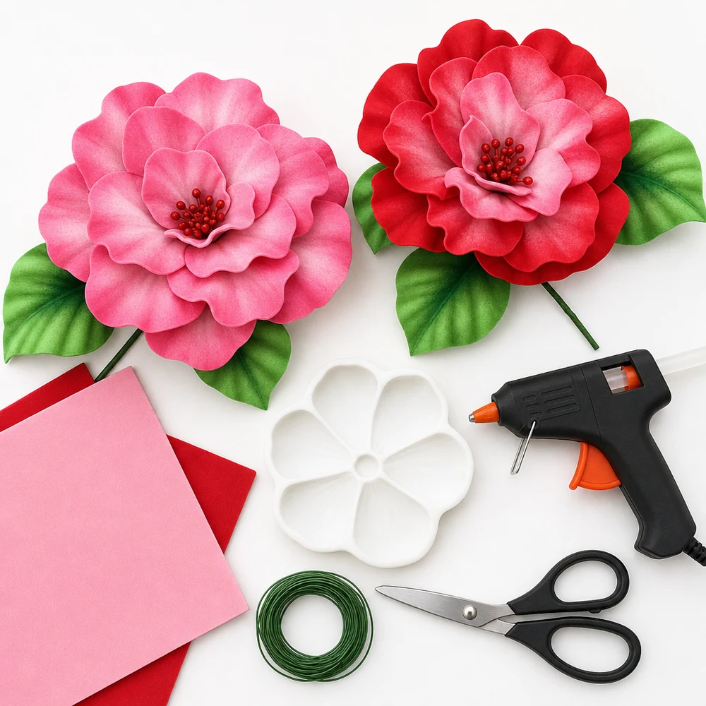 Reusable camellia mold with foam in any color
