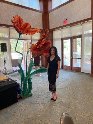 10 Foot Red Fireflower