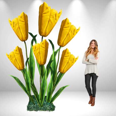 Schaufenster-Set: 6 riesige Blumen-Hintergrundblumen – Hortensien, Rosen und Pfingstrosen 