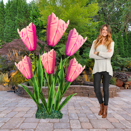 Schaufenster-Set: 6 riesige Blumen-Hintergrundblumen – Hortensien, Rosen und Pfingstrosen 