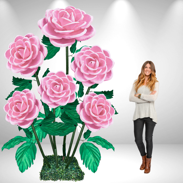 Rosa gigante de pie | Elegancia Atemporal para Eventos y Decoración" 