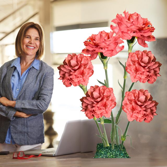 Handcrafted Giant Carnation Bouquet Flowers