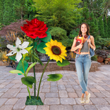 Gift of Grace Giant Flower Backdrop – 5 or 7 ft Tall Customizable Floral Display