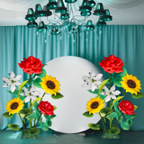 Gift of Grace Giant Flower Backdrop – 5 or 7 ft Tall Customizable Floral Display