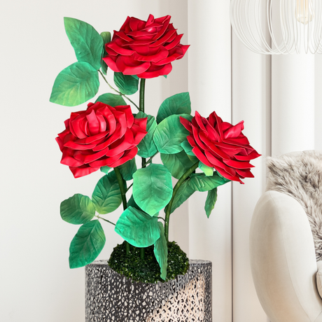 Handcrafted Giant Rose Bouquet Flowers