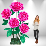 Rosa gigante de pie | Elegancia Atemporal para Eventos y Decoración" 