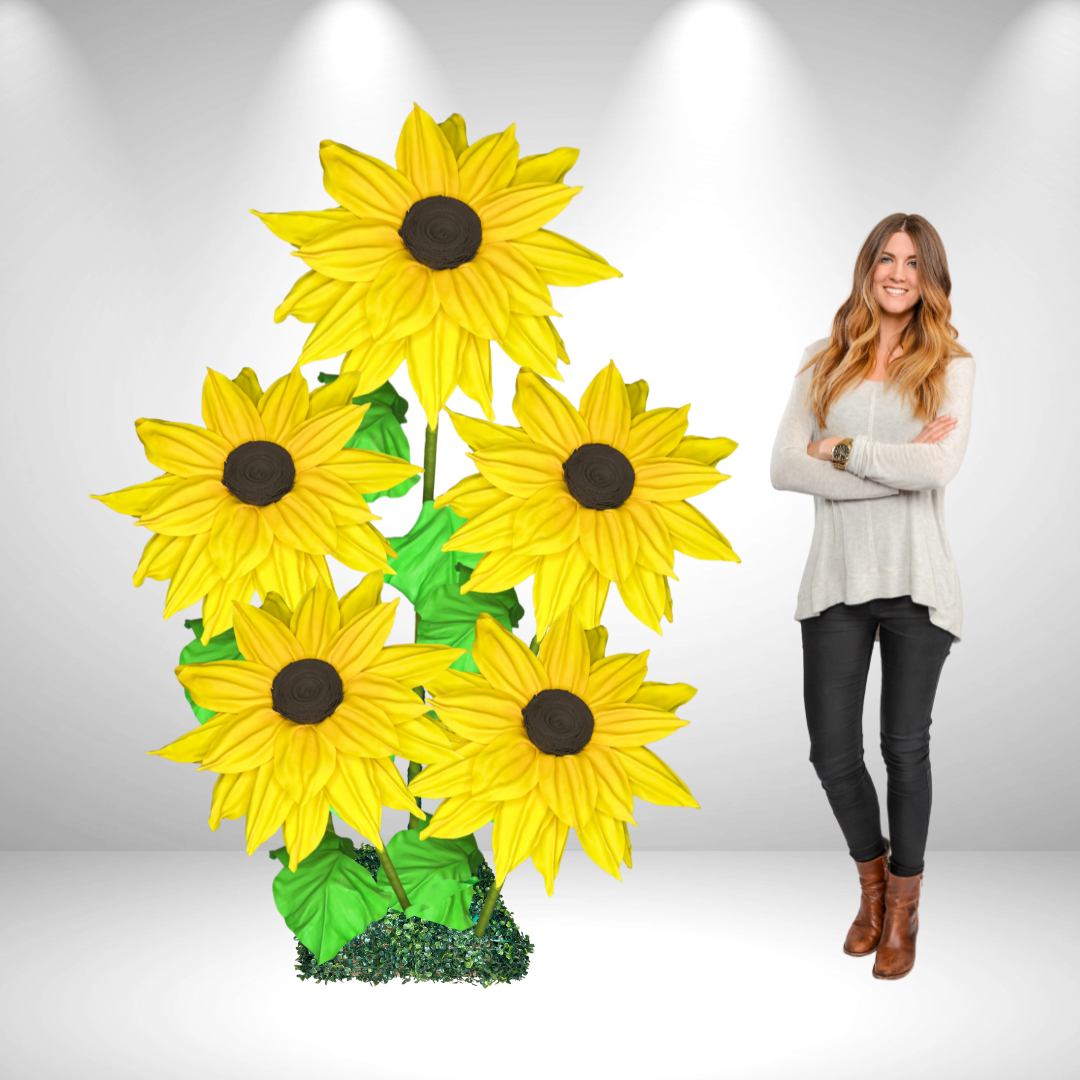 "Girasol gigante | Esplendor soleado para eventos vibrantes y decoración alegre" 