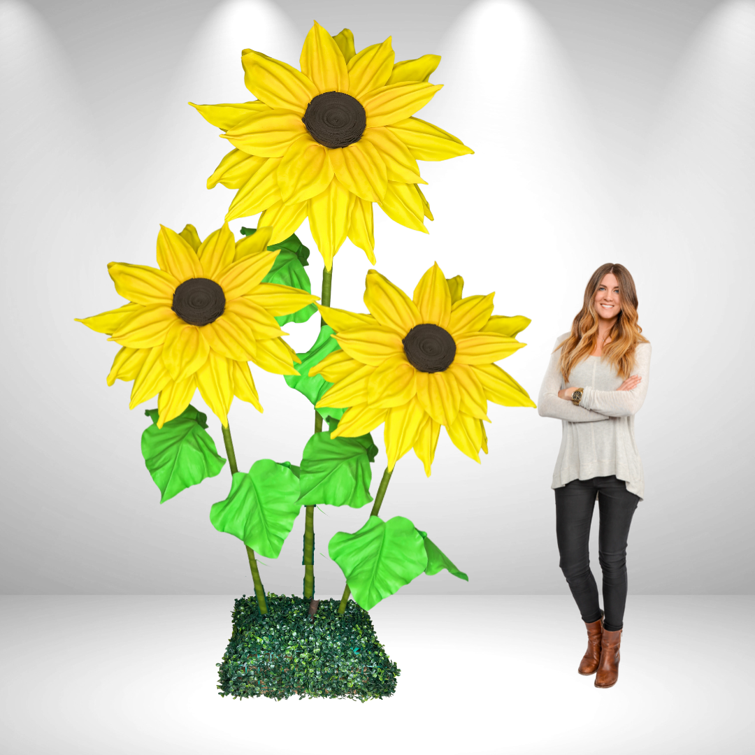 "Girasol gigante | Esplendor soleado para eventos vibrantes y decoración alegre" 