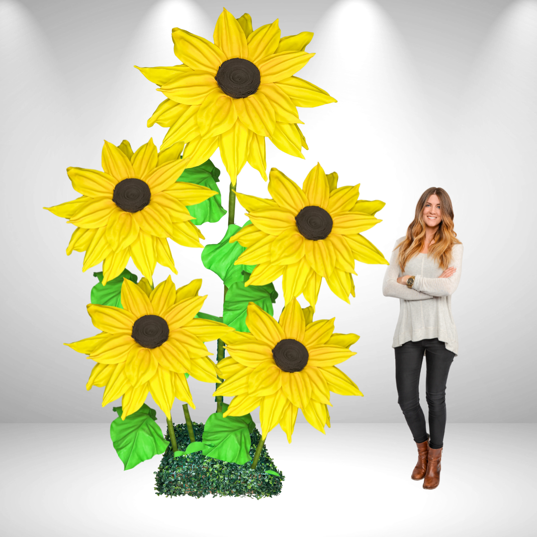 "Girasol gigante | Esplendor soleado para eventos vibrantes y decoración alegre" 