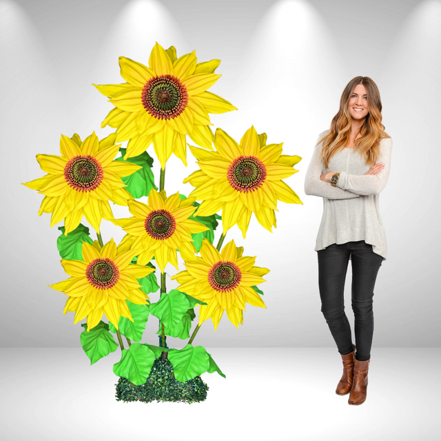 "Girasol gigante | Esplendor soleado para eventos vibrantes y decoración alegre" 