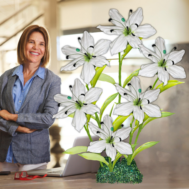 Handcrafted Giant Lily Bouquet Flowers