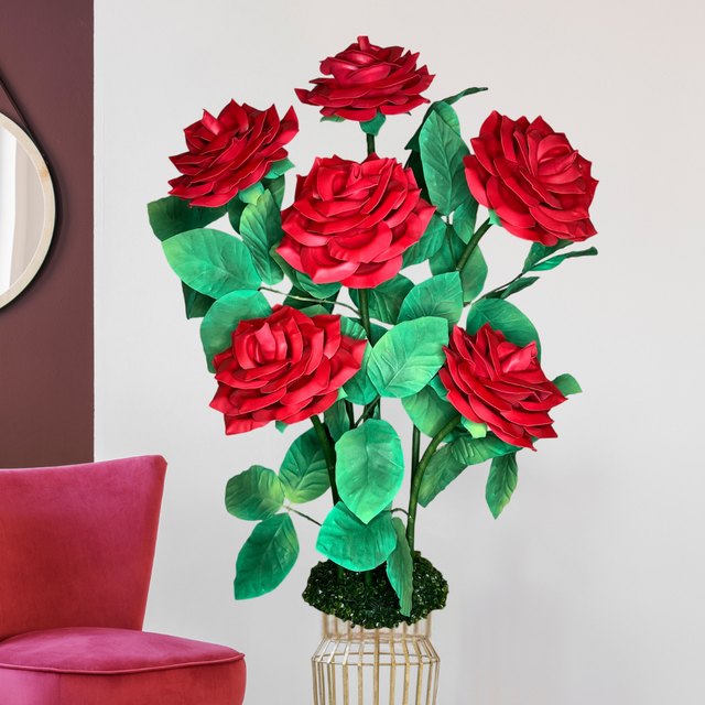 Handcrafted Giant Rose Bouquet Flowers