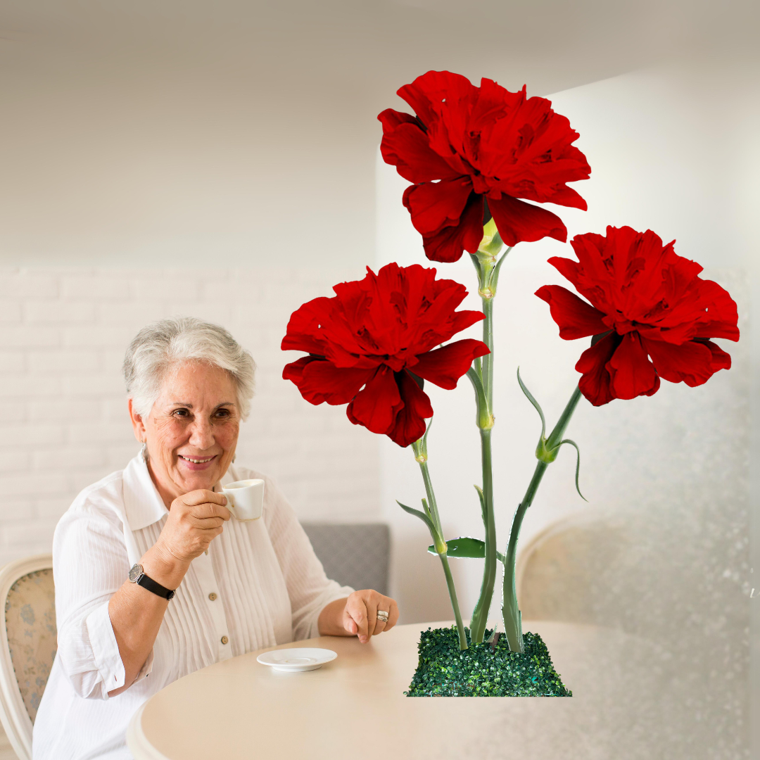 Handcrafted Giant Carnation Bouquet Flowers