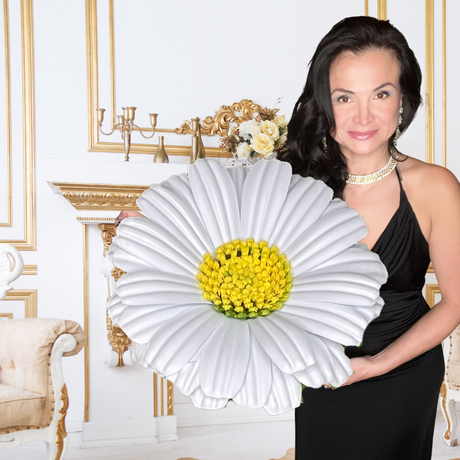 Giant Foam Daisy Decoration - Handcrafted Floral Art