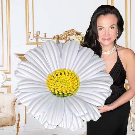 Giant Foam Daisy Decoration - Handcrafted Floral Art