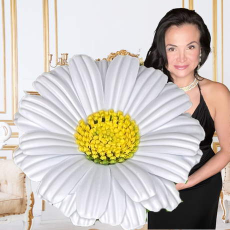 Giant Foam Daisy Decoration - Handcrafted Floral Art