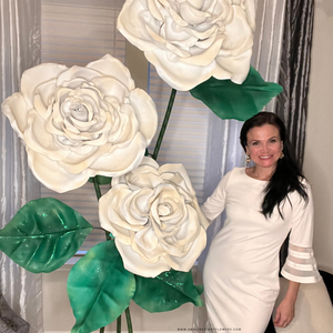 Wedding Backdrop of Giant Flowers-3 Roses