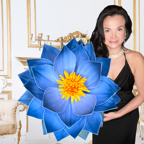 Giant Foam Water Lilly Wall Decoration - Handcrafted Floral Art