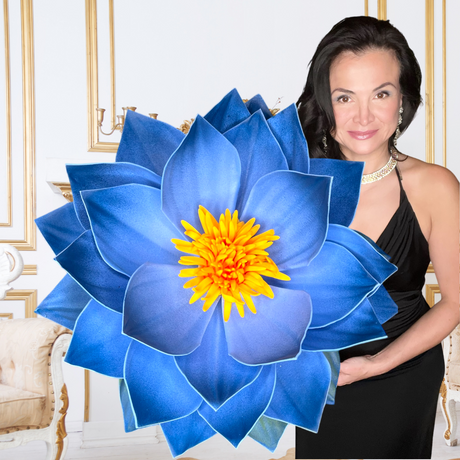 Giant Foam Water Lilly Wall Decoration - Handcrafted Floral Art