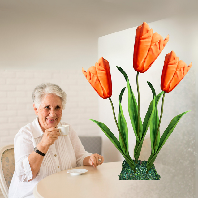 Handcrafted Giant Tulip Bouquet Flowers