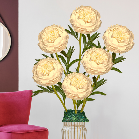 Handcrafted Giant Peony Bouquet Flowers