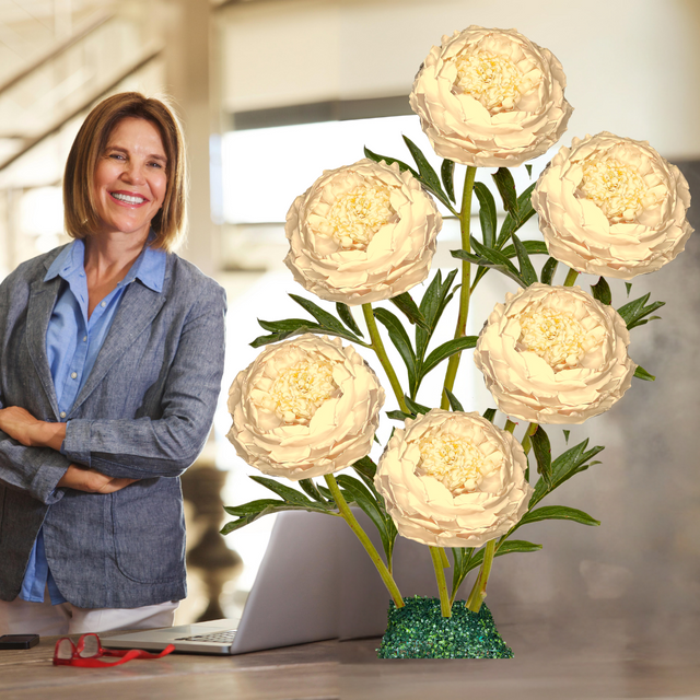 Handcrafted Giant Peony Bouquet Flowers