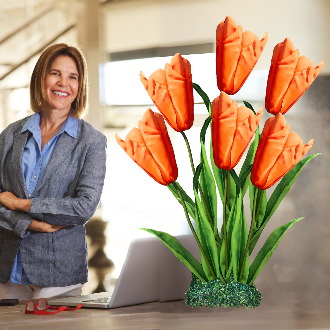 Handcrafted Giant Tulip Bouquet Flowers