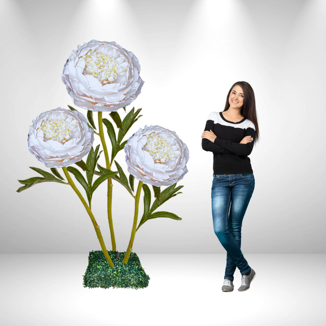 Rosa gigante de pie | Elegancia Atemporal para Eventos y Decoración" 