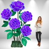 Rosa gigante de pie | Elegancia Atemporal para Eventos y Decoración" 