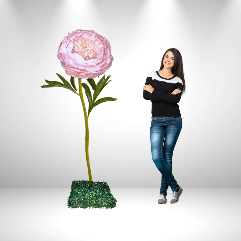 Rosa gigante de pie | Elegancia Atemporal para Eventos y Decoración" 