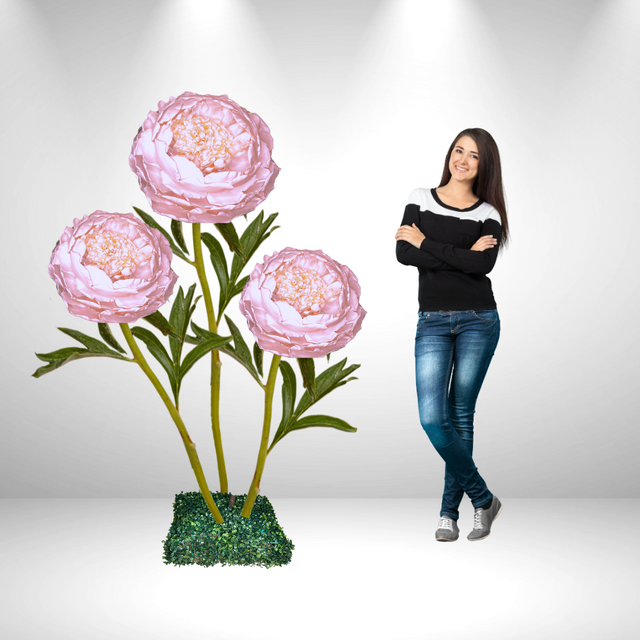 Rosa gigante de pie | Elegancia Atemporal para Eventos y Decoración" 