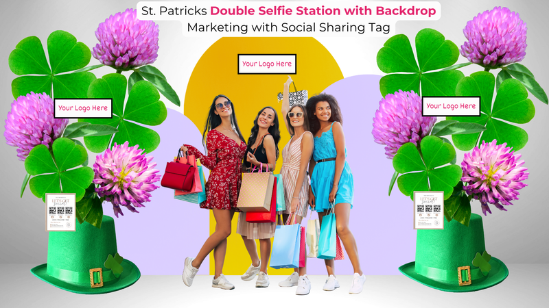St. Patrick's Selfie Station with Backdrop