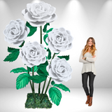 Rosa gigante de pie | Elegancia Atemporal para Eventos y Decoración" 