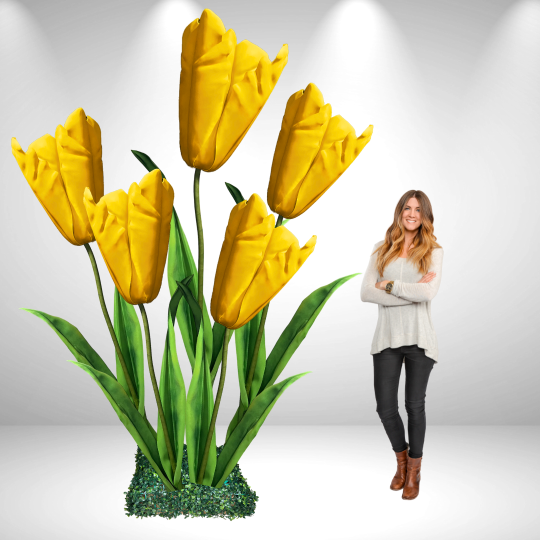 Schaufenster-Set: 6 riesige Blumen-Hintergrundblumen – Hortensien, Rosen und Pfingstrosen 