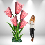 Schaufenster-Set: 6 riesige Blumen-Hintergrundblumen – Hortensien, Rosen und Pfingstrosen 