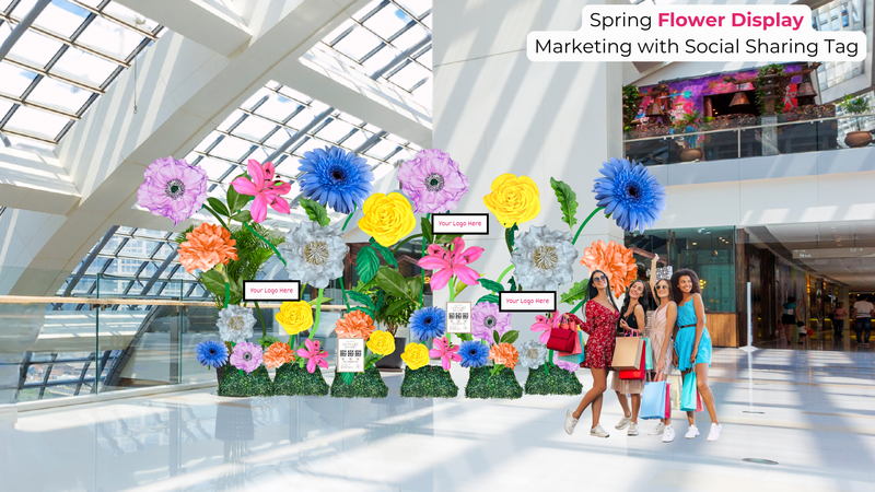 Spring Flower Display for Shopping Centers