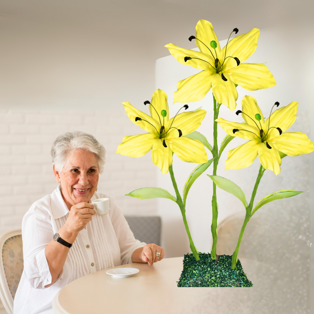 Handcrafted Giant Lily Bouquet Flowers