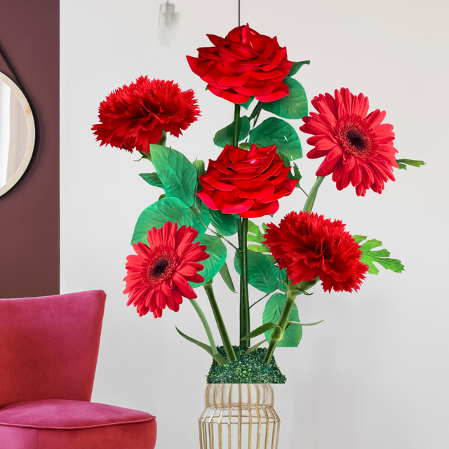 All Red Passion – Love and Romance Floral Arrangement