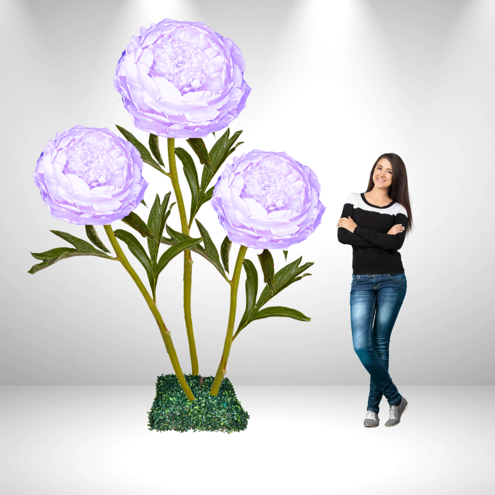 Rosa gigante de pie | Elegancia Atemporal para Eventos y Decoración" 