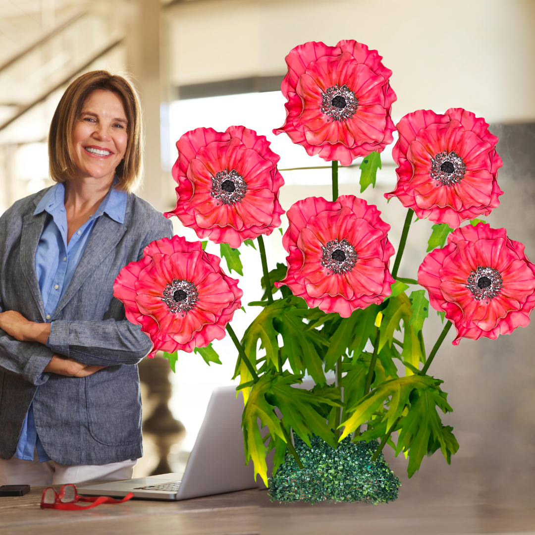 Handcrafted Giant Anemone Bouquet Flowers