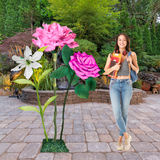 Blessings Abound Giant Flower Backdrop – 5 or 7 ft Tall Customizable Floral Display