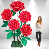 Rosa gigante de pie | Elegancia Atemporal para Eventos y Decoración" 