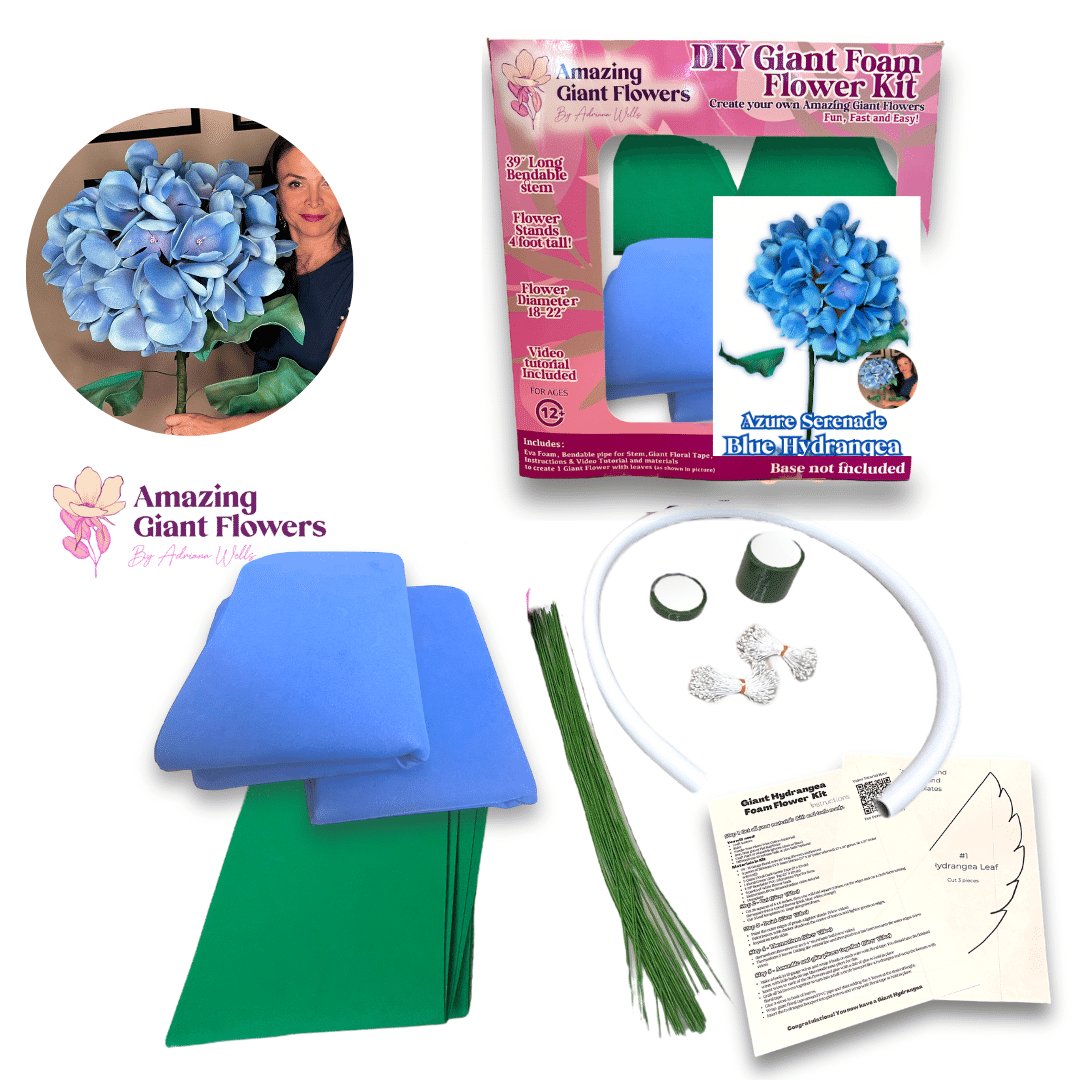 "Blossom Beyond Boundaries with the Hydrangea DIY Giant Flower Kit"