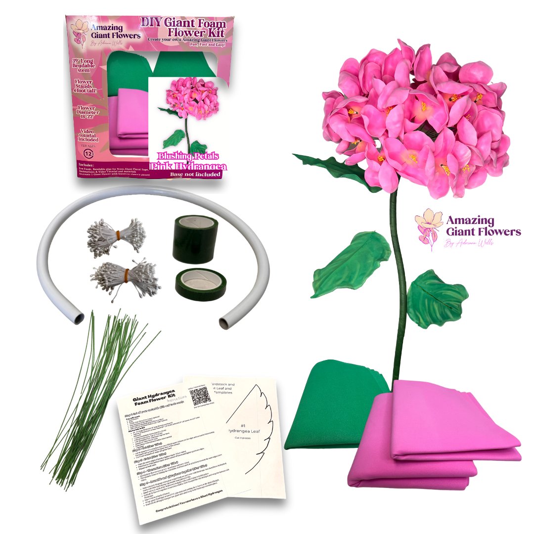 "Blossom Beyond Boundaries with the Hydrangea DIY Giant Flower Kit"