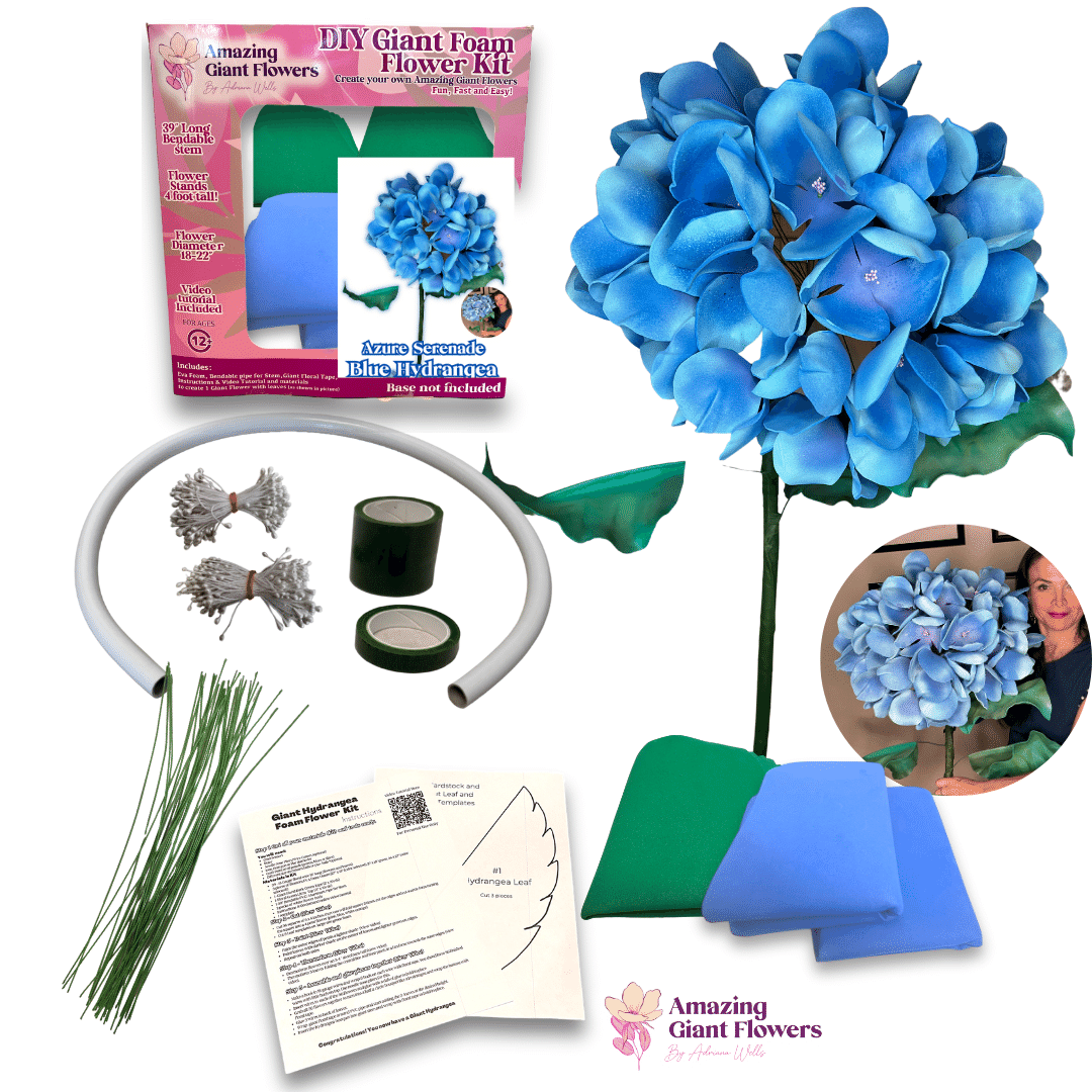 "Blossom Beyond Boundaries with the Hydrangea DIY Giant Flower Kit"