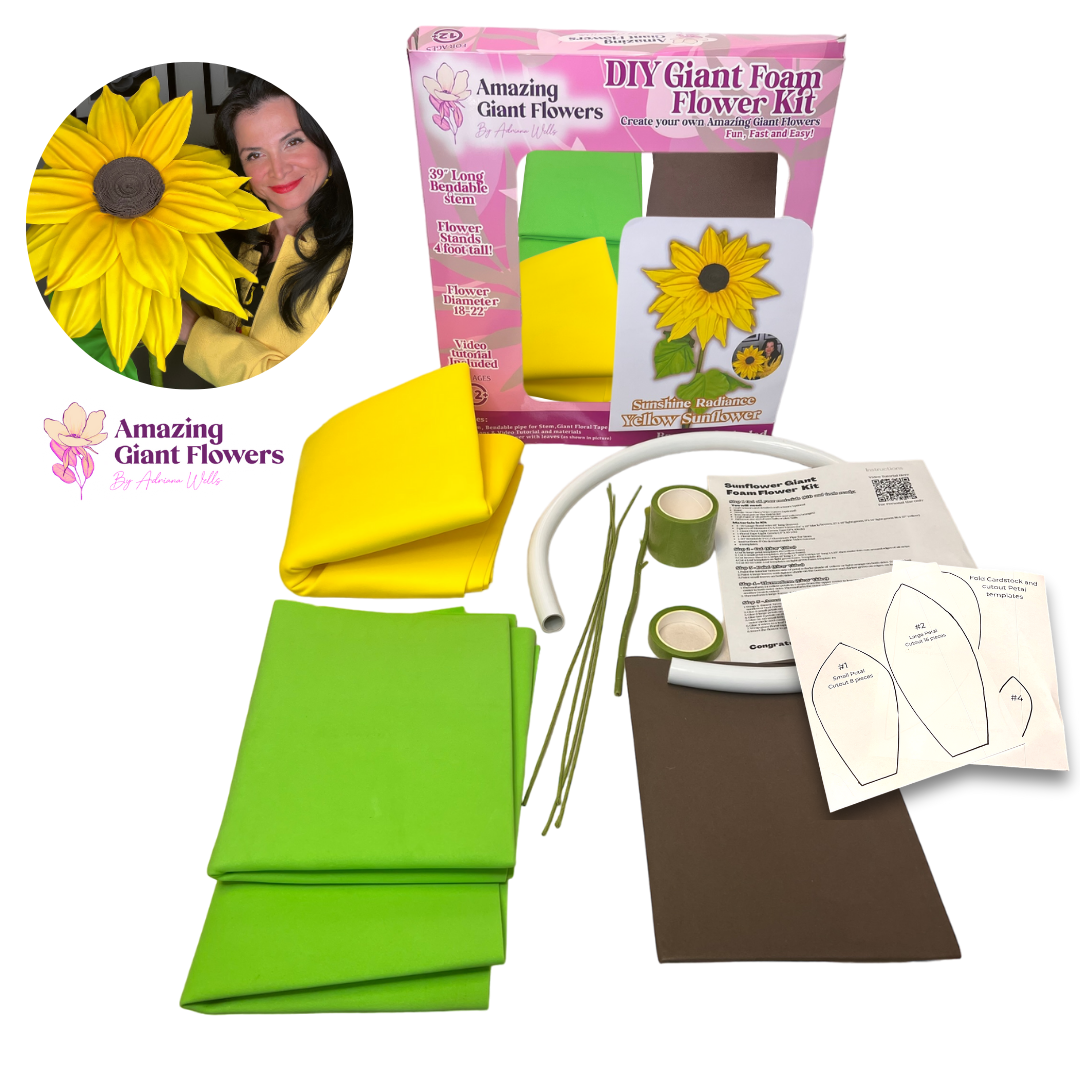 Brighten Your Space with the Giant Sunflower Kit | Vibrant & Customizable