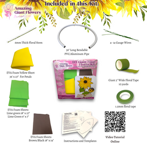 Brighten Your Space with the Giant Sunflower Kit | Vibrant & Customizable