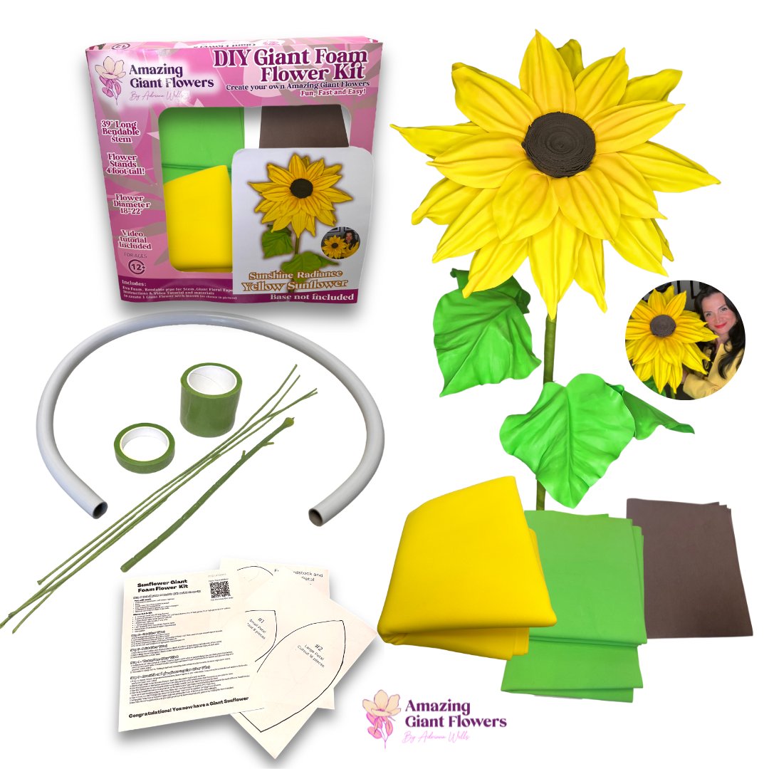 Brighten Your Space with the Giant Sunflower Kit | Vibrant & Customizable