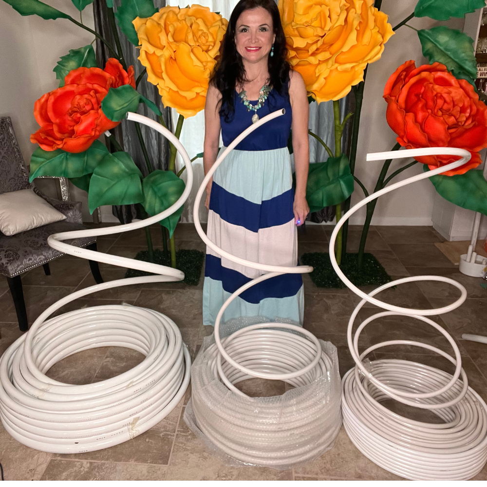 Bendable PVC Pipe 16mm Thickness for Giant Flowers Stems